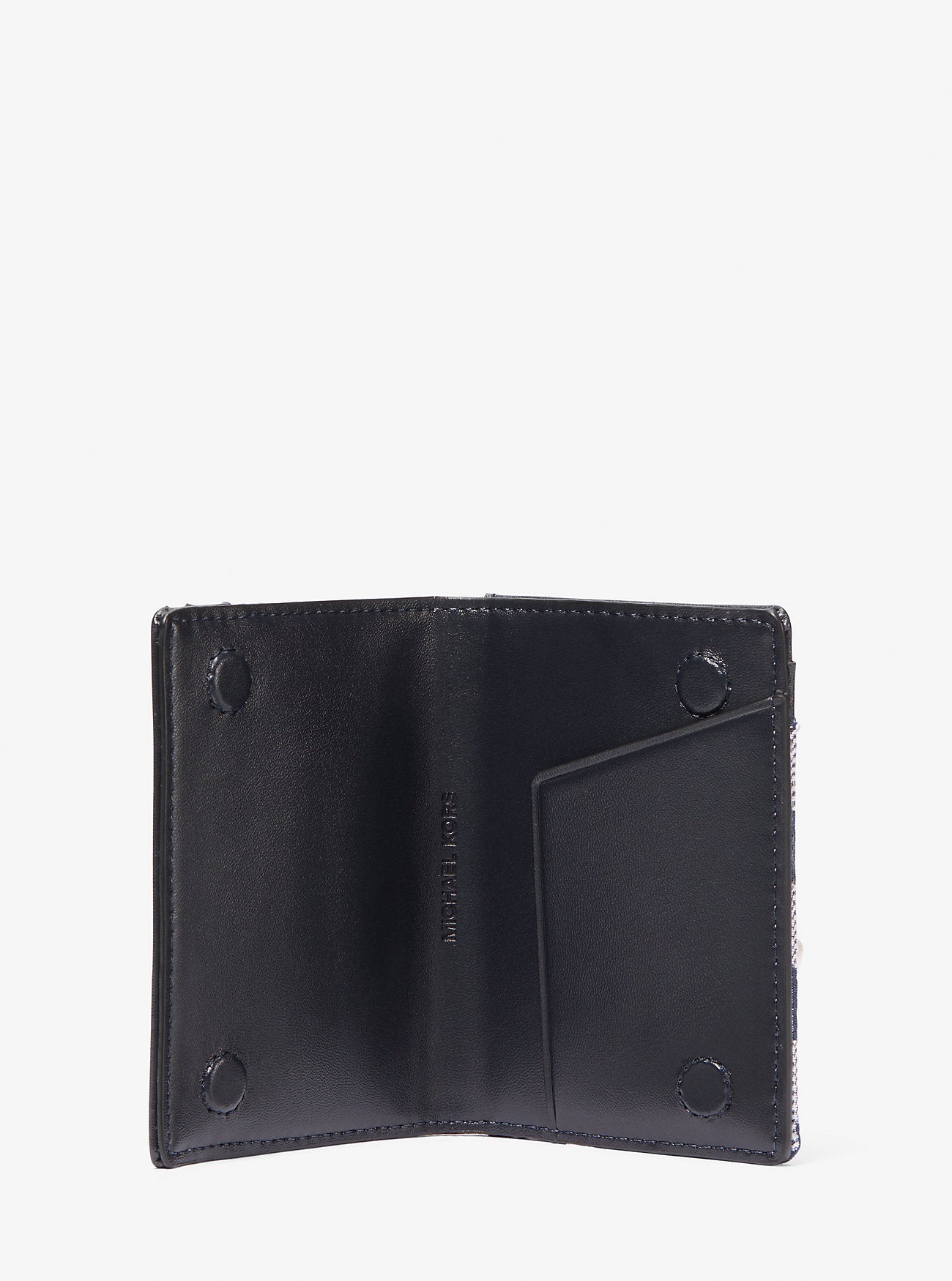Cooper Logo Jacquard Bi-Fold Wallet Navy Navy