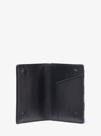Cooper Logo Jacquard Bi-Fold Wallet Navy Navy