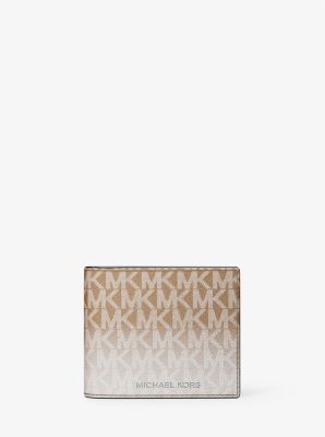 Micheal Kors Cooper Ombre Signature Logo Billfold Wallet Husk