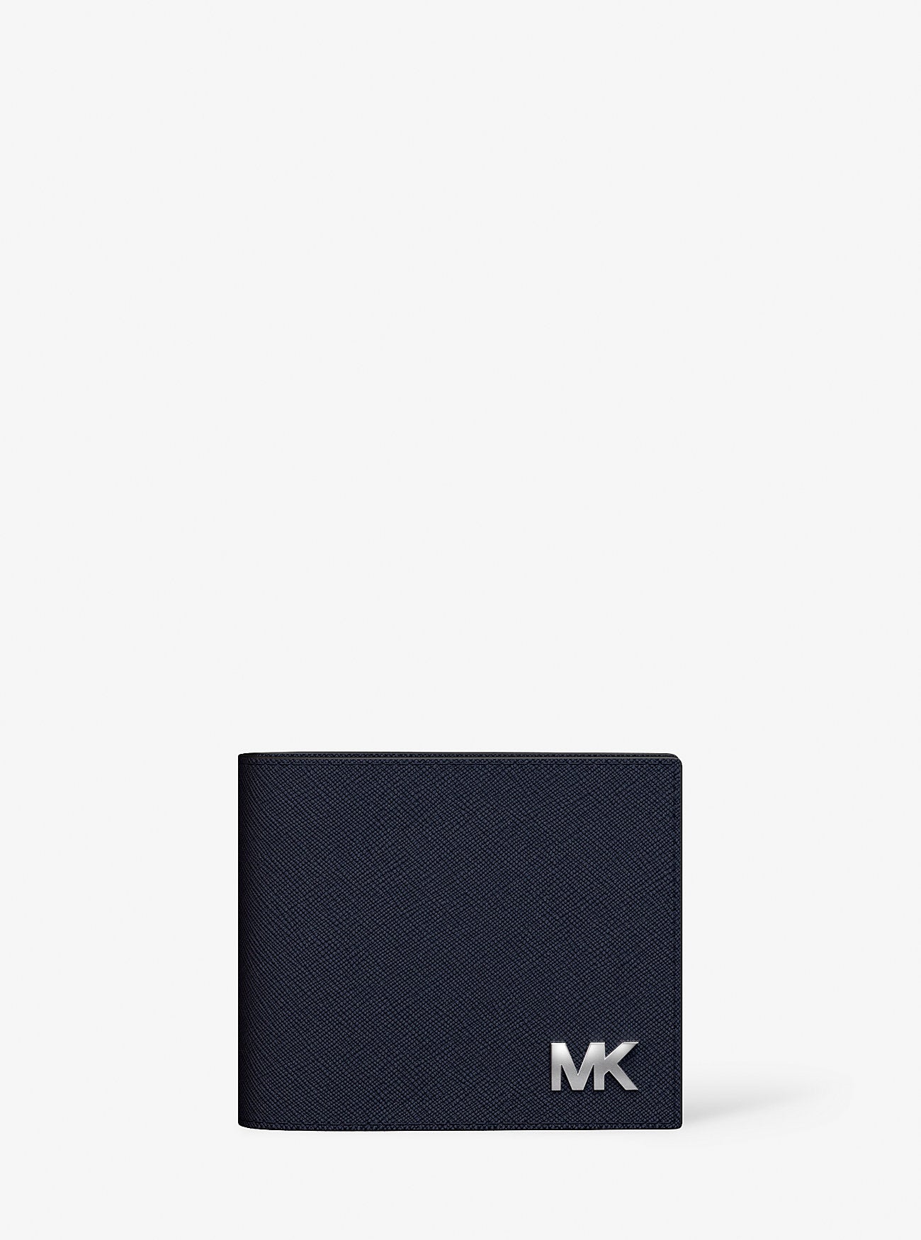 Cooper Saffiano Leather Billfold Wallet With Passcase Navy Navy