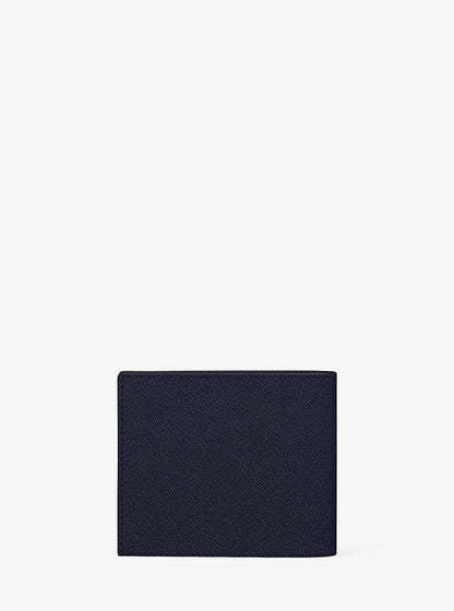 Cooper Saffiano Leather Billfold Wallet With Passcase Navy Navy