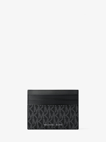 Cooper Signature Logo Card Case Black Black