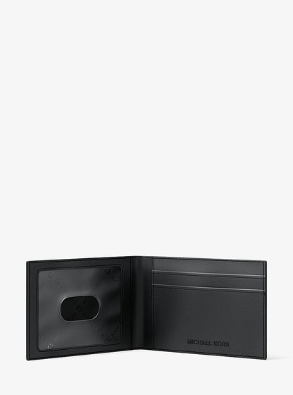 Cooper Medium Logo Jacquard Denim Wallet Black Wash Black Wash