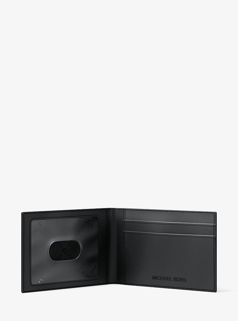 Cooper Medium Logo Jacquard Denim Wallet Black Wash Black Wash