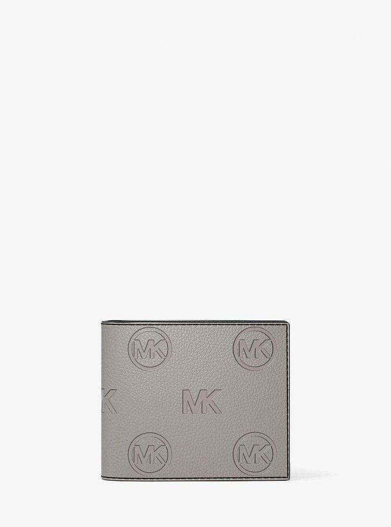 Cooper Logo Debossed Billfold Wallet With Passcase Pearl Grey Pearl Grey