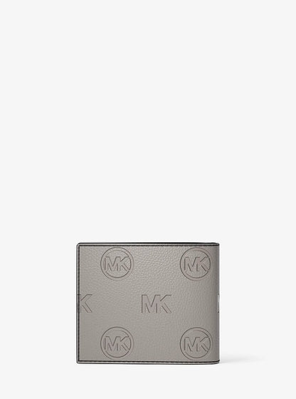Cooper Logo Debossed Billfold Wallet With Passcase Pearl Grey Pearl Grey