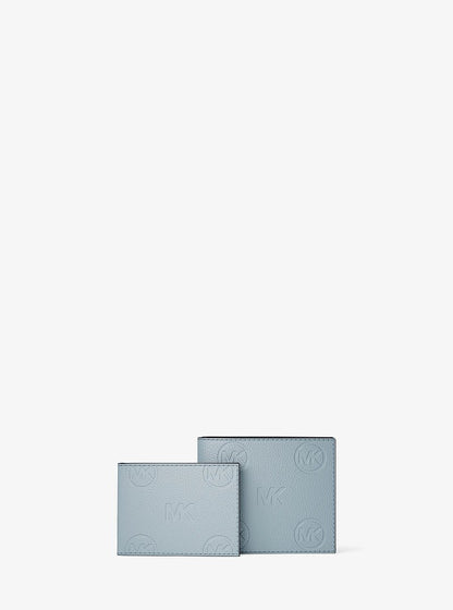 Cooper Logo Debossed Billfold Wallet With Passcase Pale Ocean Pale Ocean