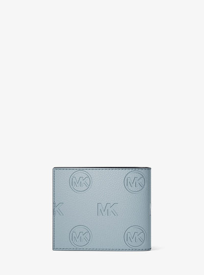 Cooper Logo Debossed Billfold Wallet With Passcase Pale Ocean Pale Ocean