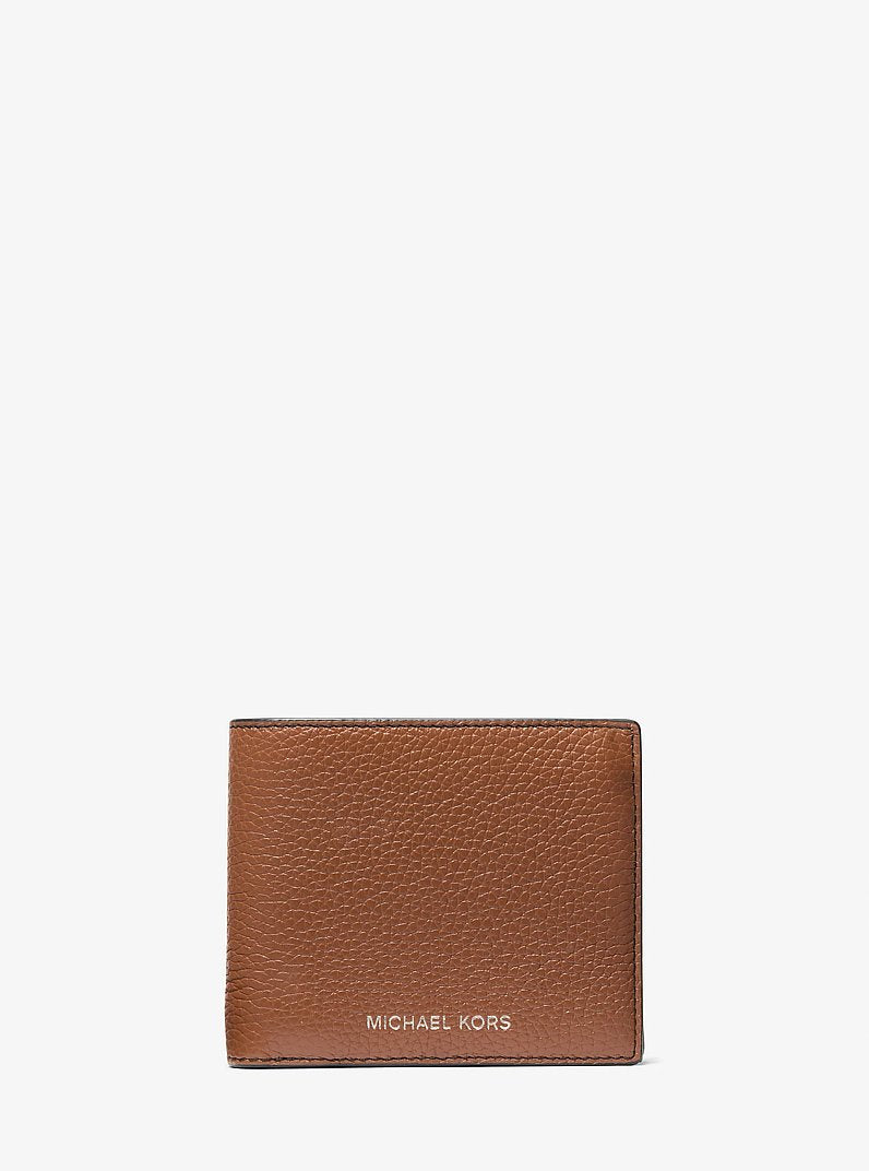 Cooper Pebbled Leather Billfold Wallet With Coin Pouch Luggage Luggage
