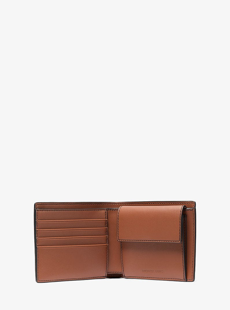 Cooper Pebbled Leather Billfold Wallet With Coin Pouch Luggage Luggage