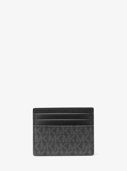 Cooper Signature Logo Card Case Black Black