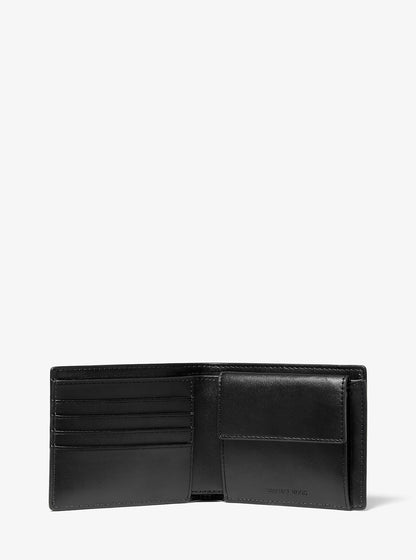 Cooper Logo Billfold Wallet With Coin Pouch Black Black