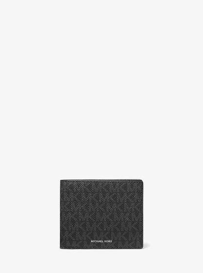 Cooper Logo Billfold Wallet With Coin Pouch Black Black