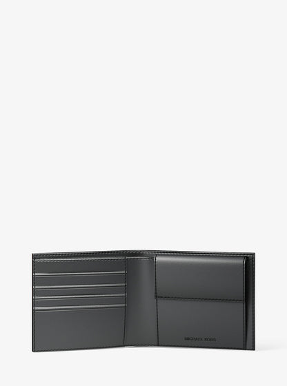 Cooper Logo Billfold Wallet With Coin Pouch Brown-Blk Brown-Blk