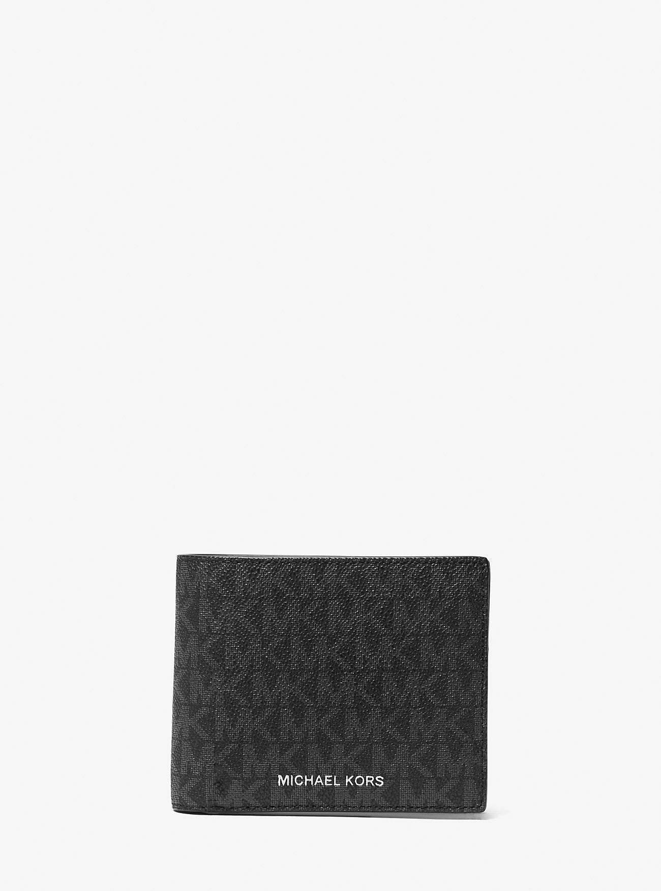 Cooper Logo Billfold Wallet With Passcase Black Black