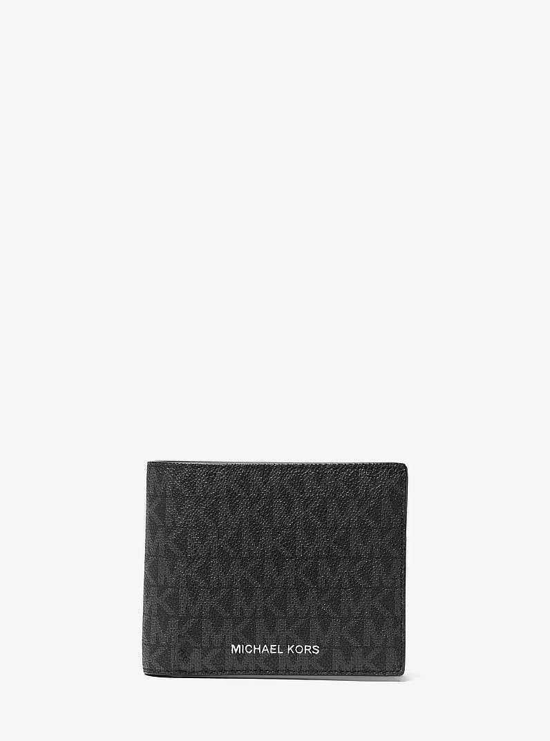 Cooper Logo Billfold Wallet With Passcase Black Black