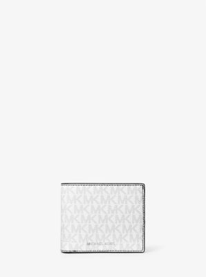 Cooper Logo Billfold Wallet With Passcase Bright Wht Bright Wht