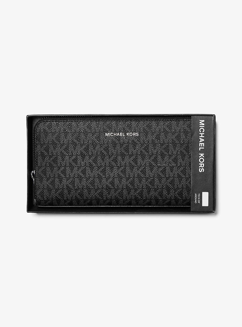 Cooper Logo Zip-Around Wallet Black Black