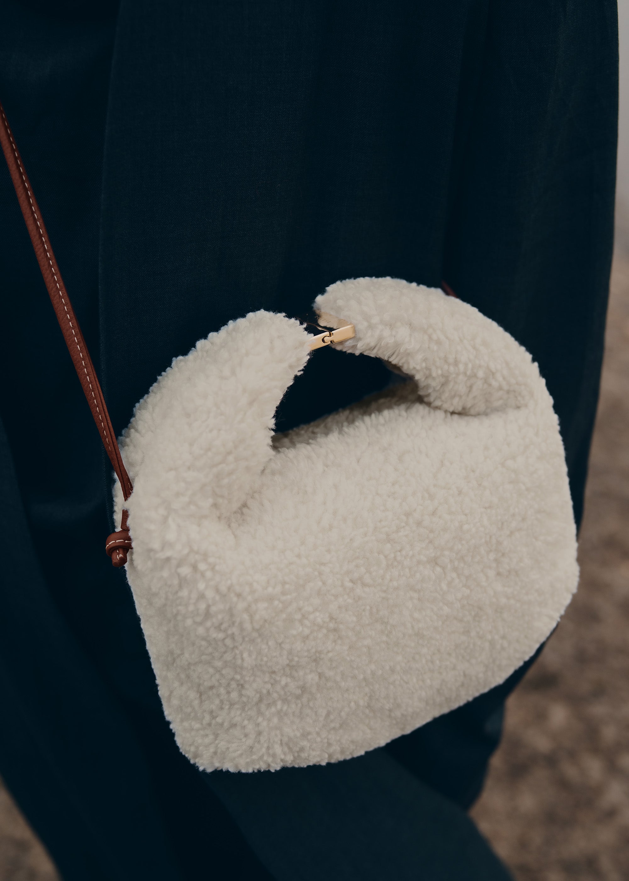 Polene Beri Ecru Shearling