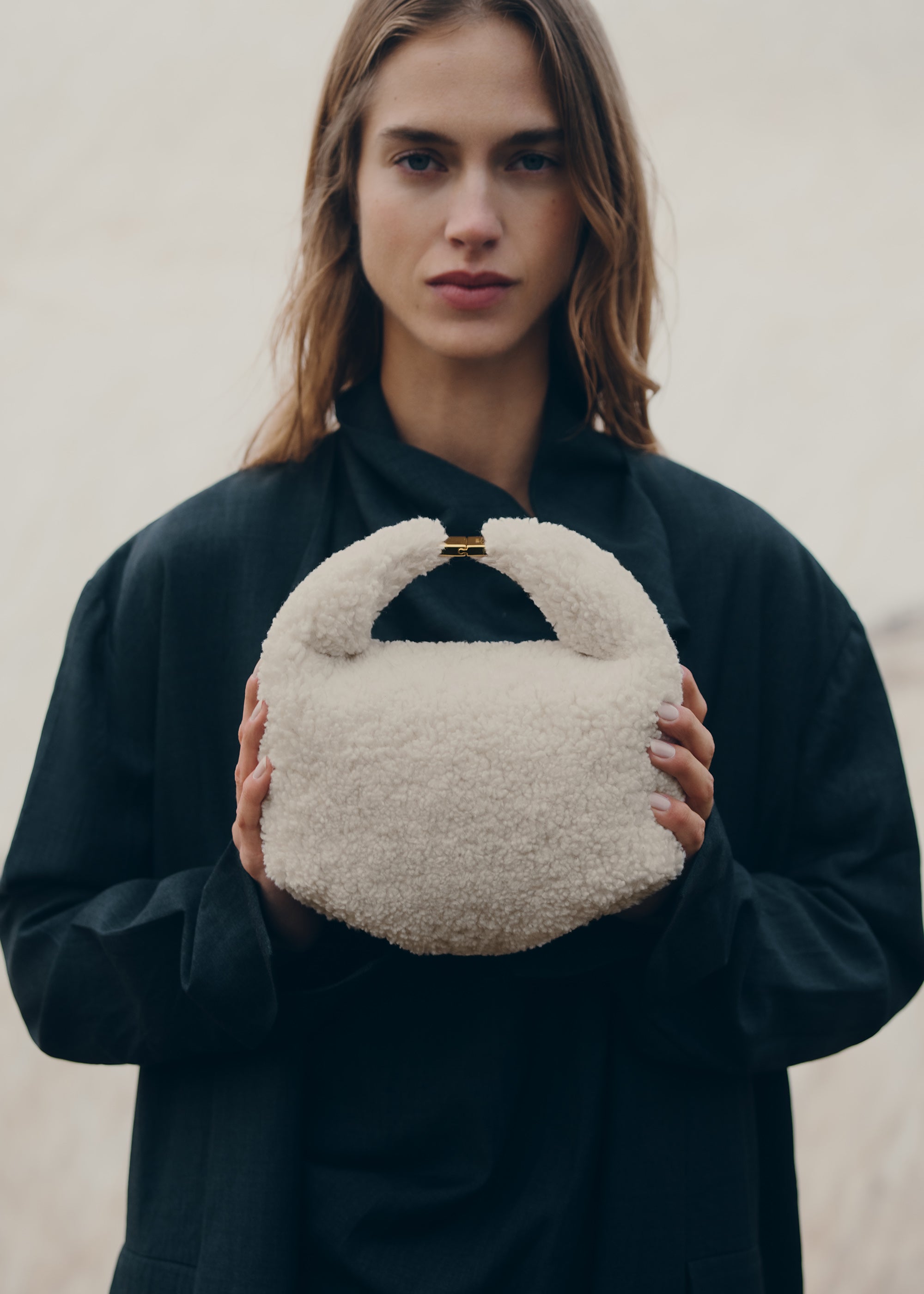 Polene Beri Ecru Shearling