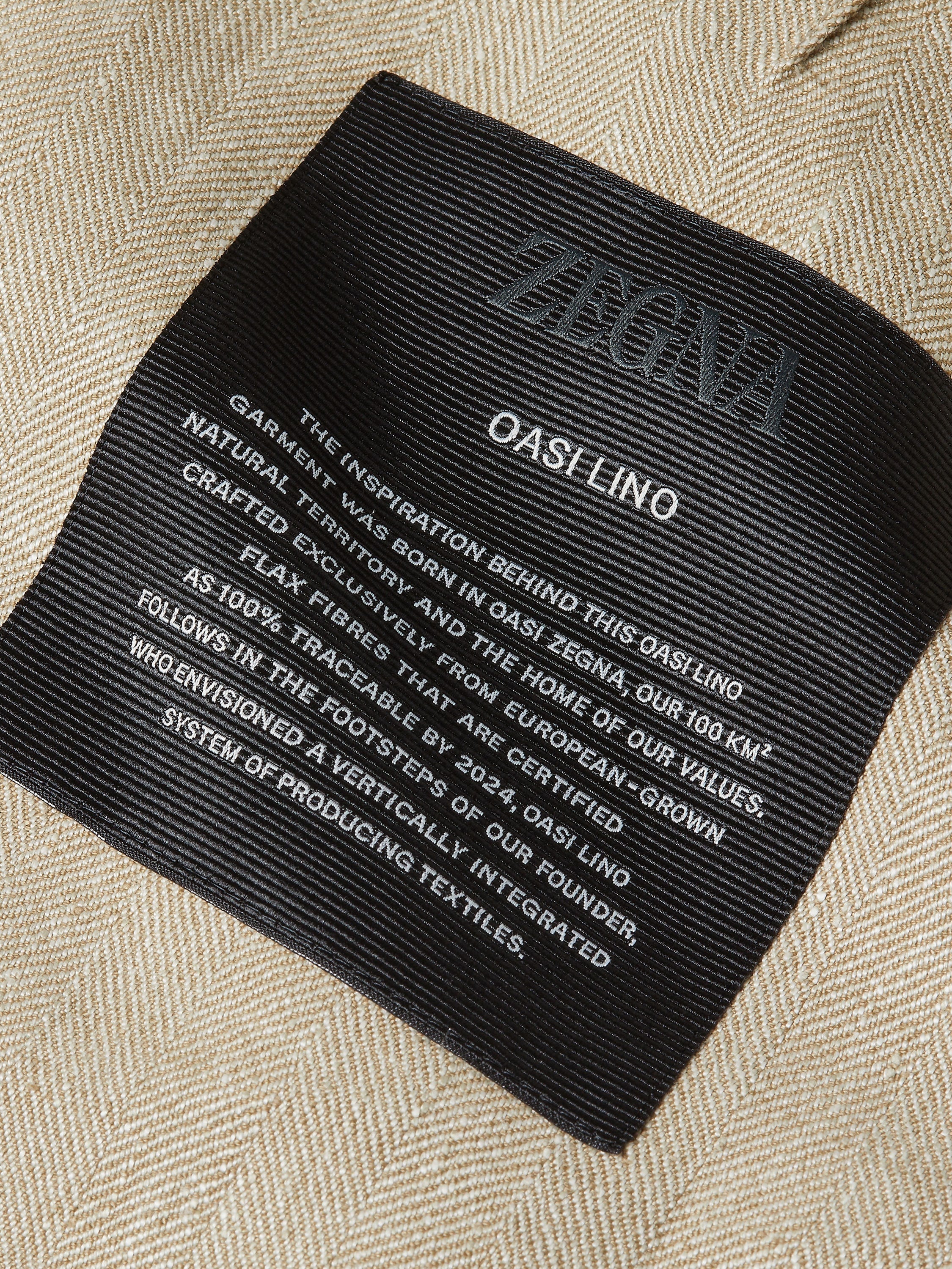 Zegna Light Taupe Oasi Lino Jacket