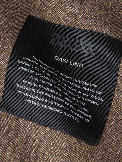 Zegna Dark Taupe Oasi Lino Jacket