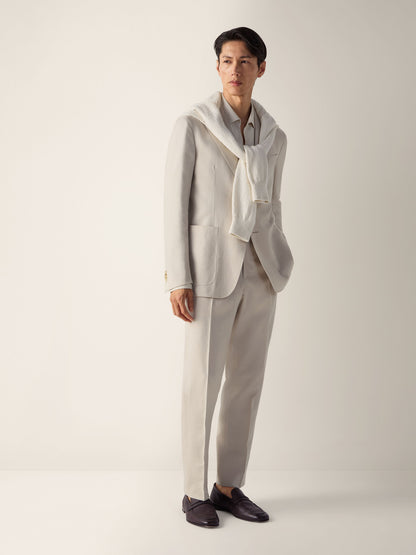 Zegna Ivory Oasi Lino Jacket