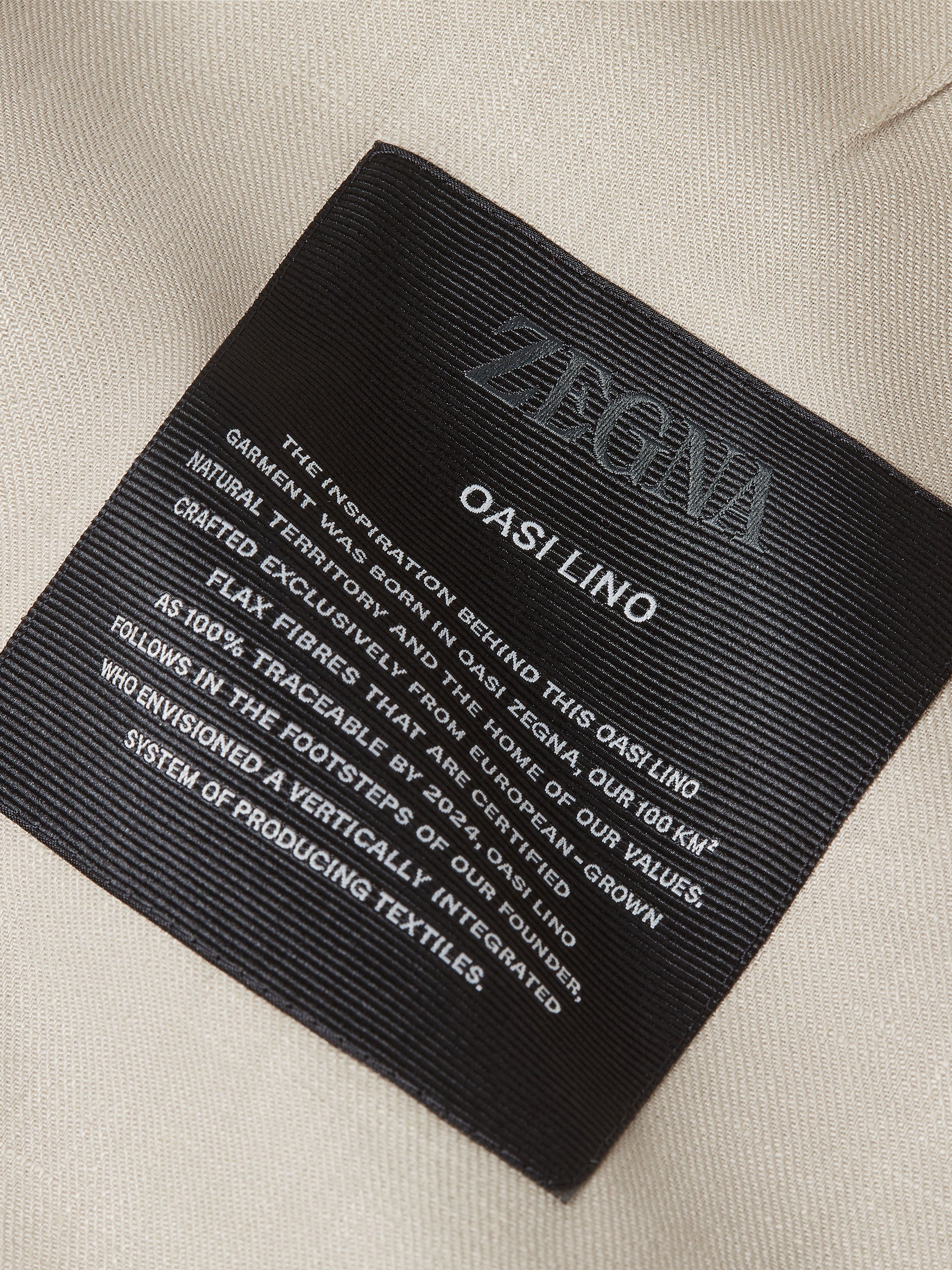 Zegna Ivory Oasi Lino Jacket