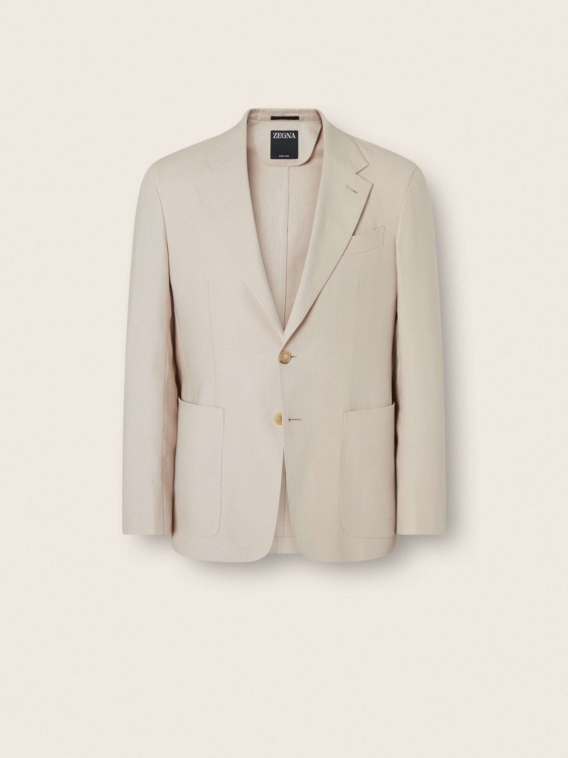 Zegna Ivory Oasi Lino Jacket