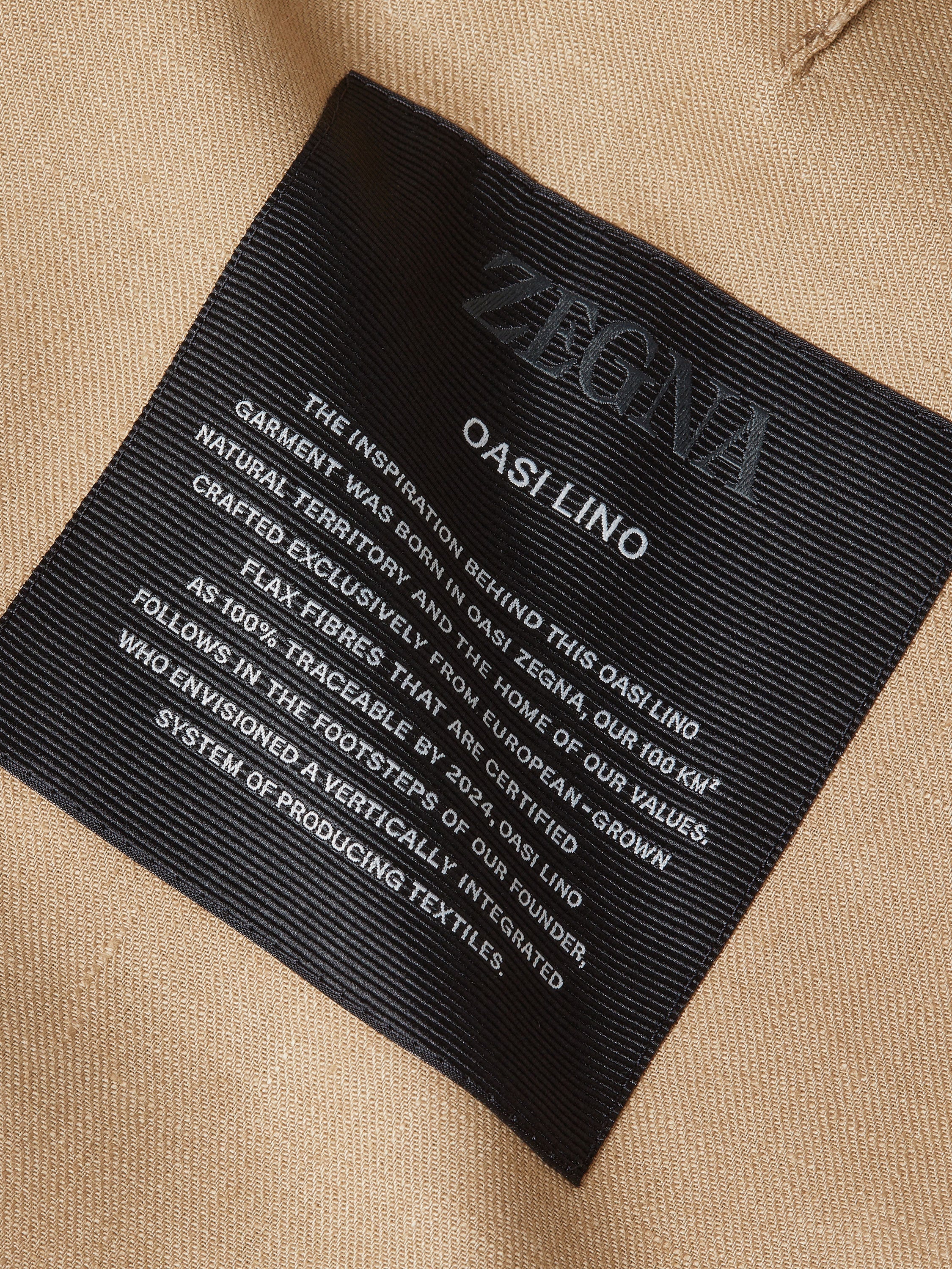 Zegna Beige Oasi Lino Jacket