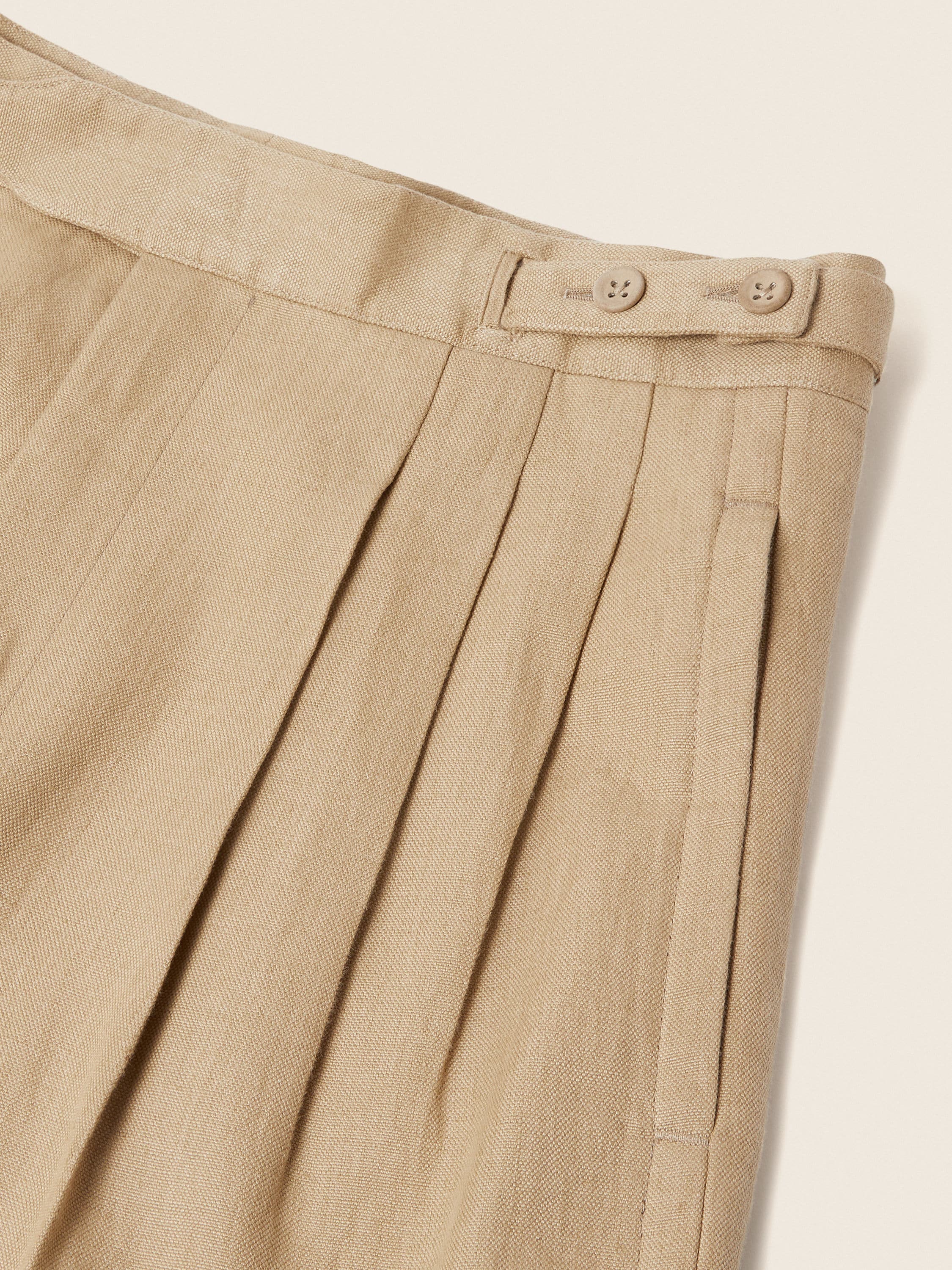 Zegna Beige Oasi Lino Shorts