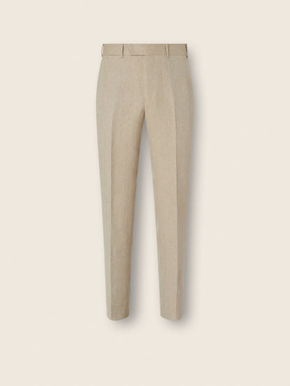Zegna Light Taupe Oasi Lino Pants