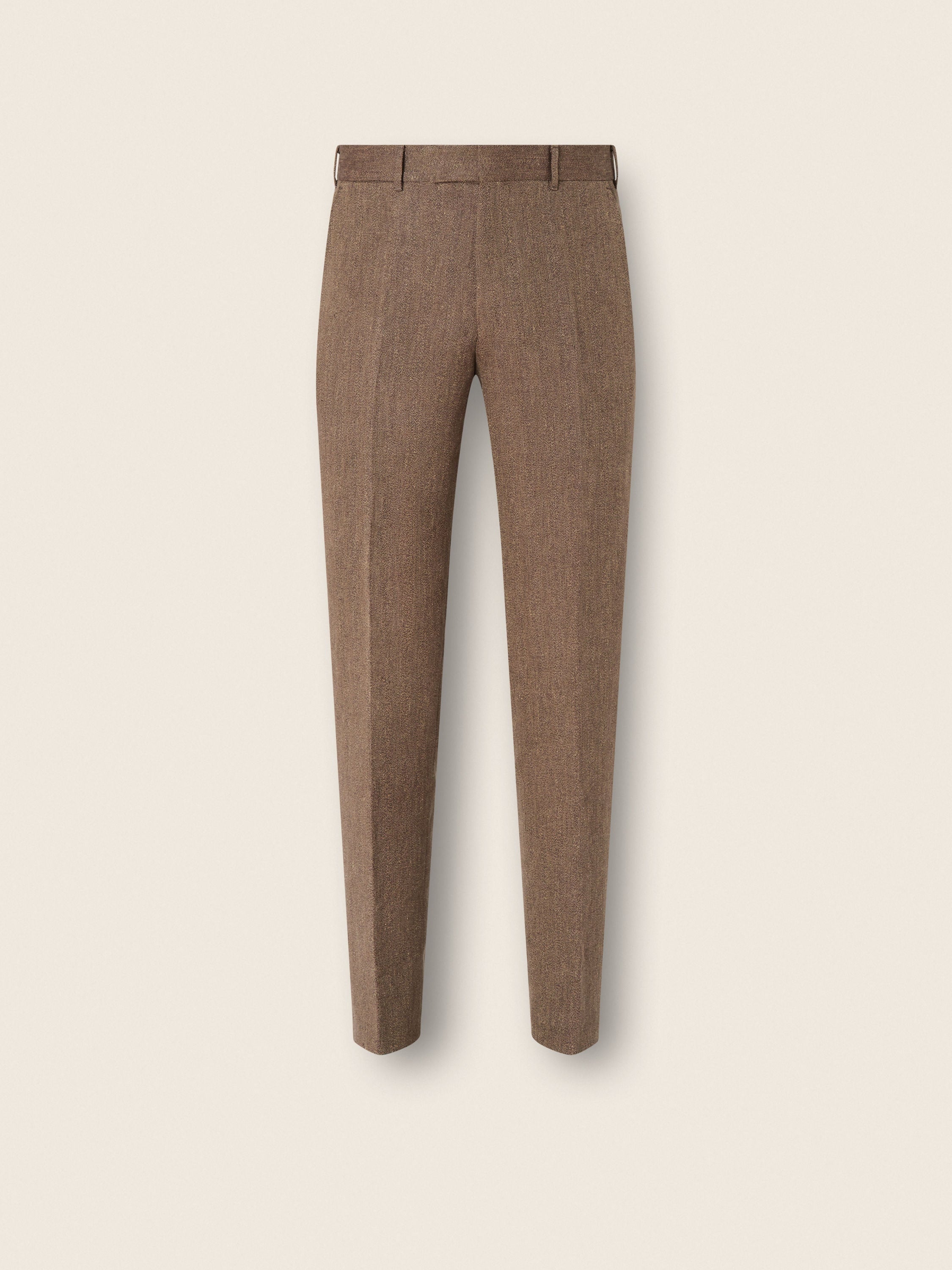 Zegna Brown Oasi Lino Pants