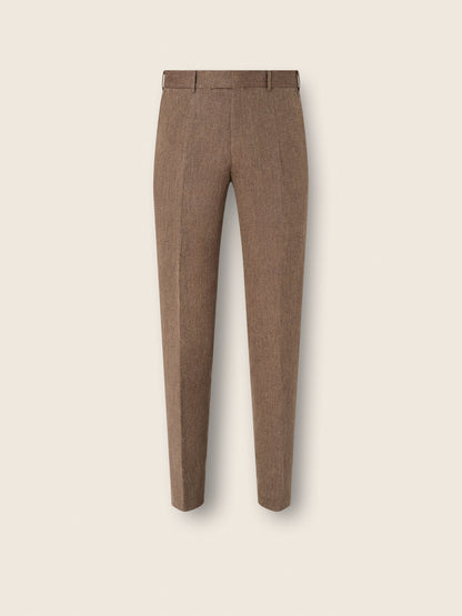 Zegna Brown Oasi Lino Pants