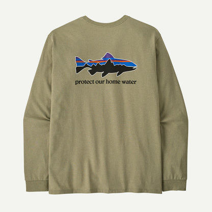 Patagonia M'S Long-Sleeved Home Water Trout Responsibili-Tee®