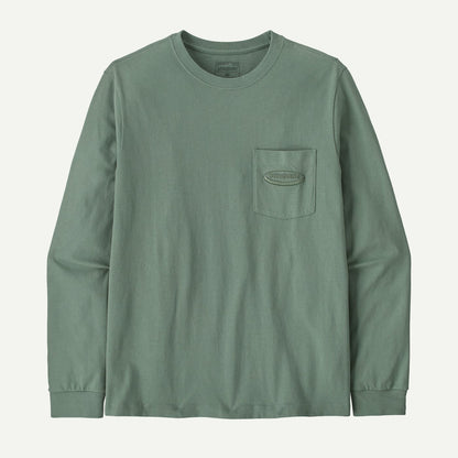 Patagonia M'S Long-Sleeved Midweight '95 Oval Logo Pocket Tee