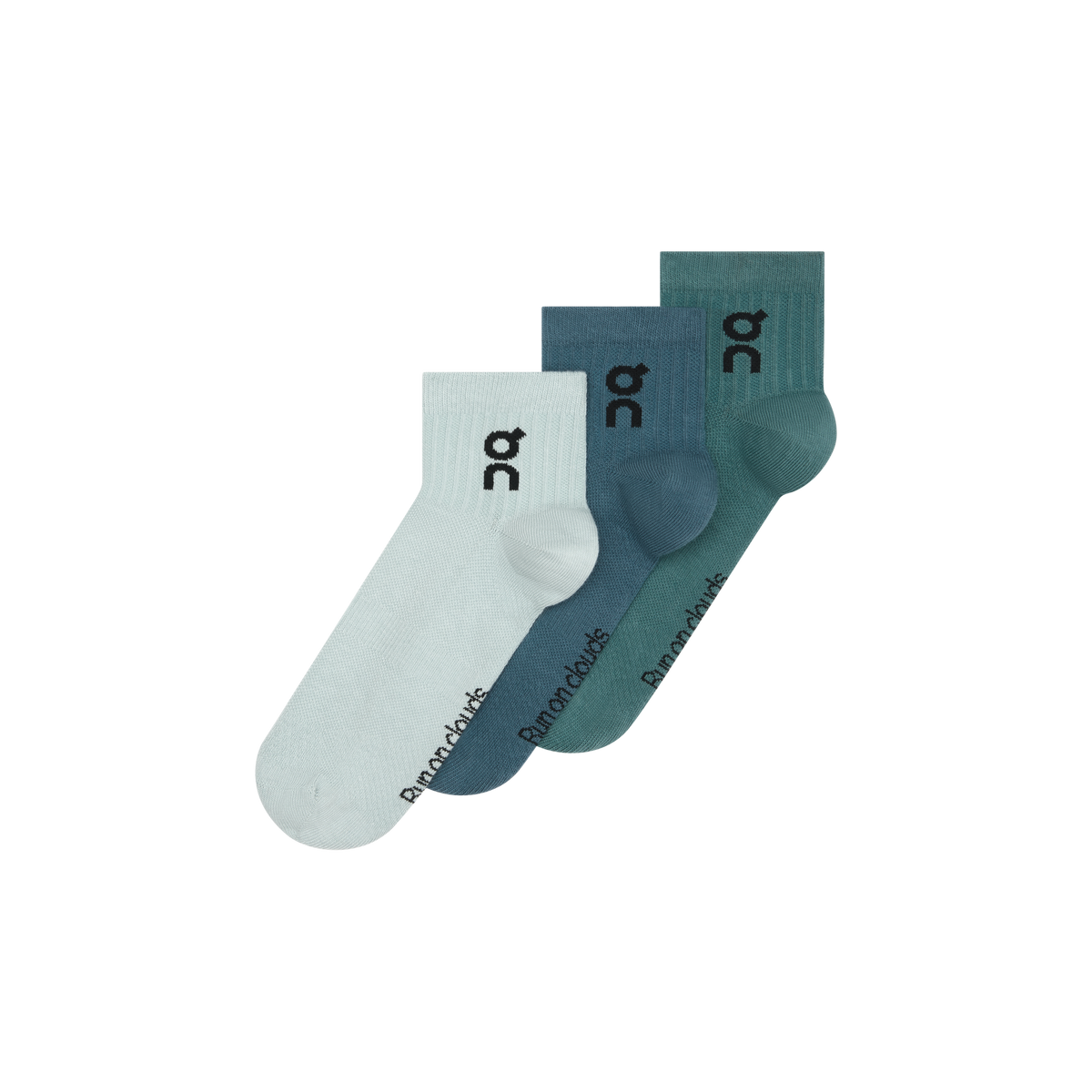 On Logo Sock Mid 3P Brook | Storm