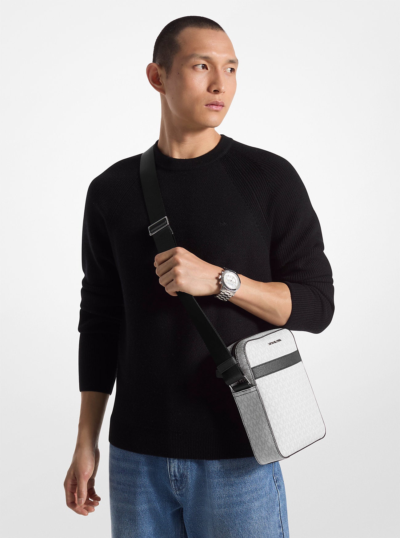 Cooper Signature Logo Flight Bag Bright Wht Bright Wht