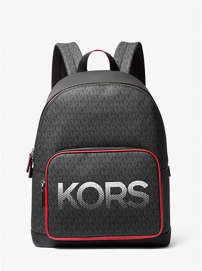 Micheal Kors Cooper Signature Logo Backpack Bright Red