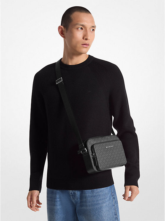 Cooper Signature Logo Utility Crossbody Bag Black