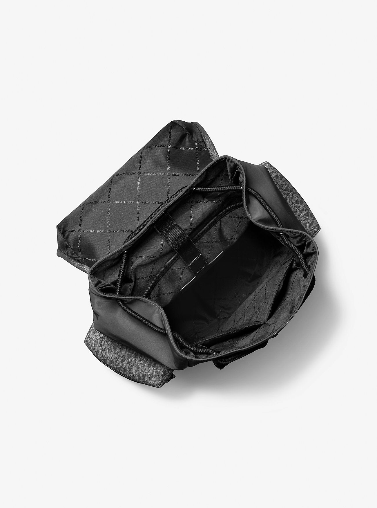 Cooper Signature Logo and Nylon Backpack Gunmetal Gunmetal