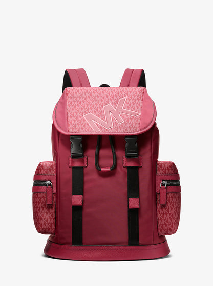 Cooper Signature Logo and Nylon Backpack Cherry Cherry