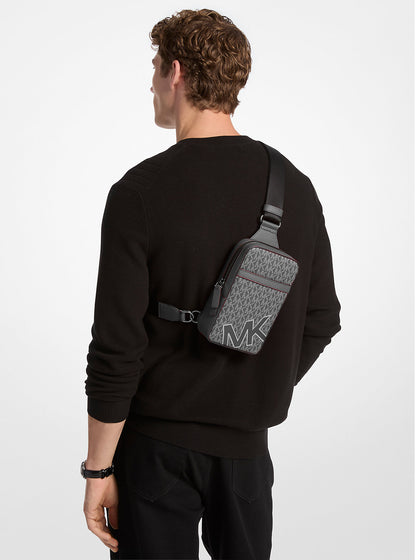 Cooper Medium Signature Logo Sling Pack Gunmetal Gunmetal