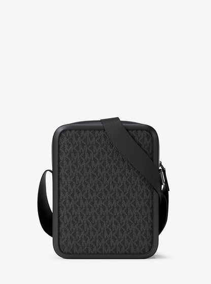 Cooper Striped Signature Logo Flight Bag Cherry Cherry