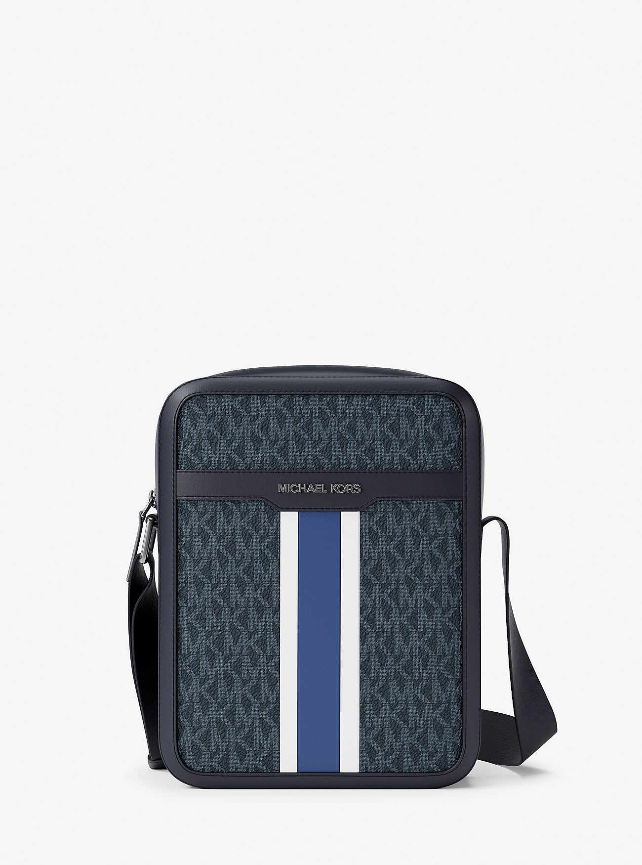 Cooper Striped Signature Logo Flight Bag Sapphire Sapphire