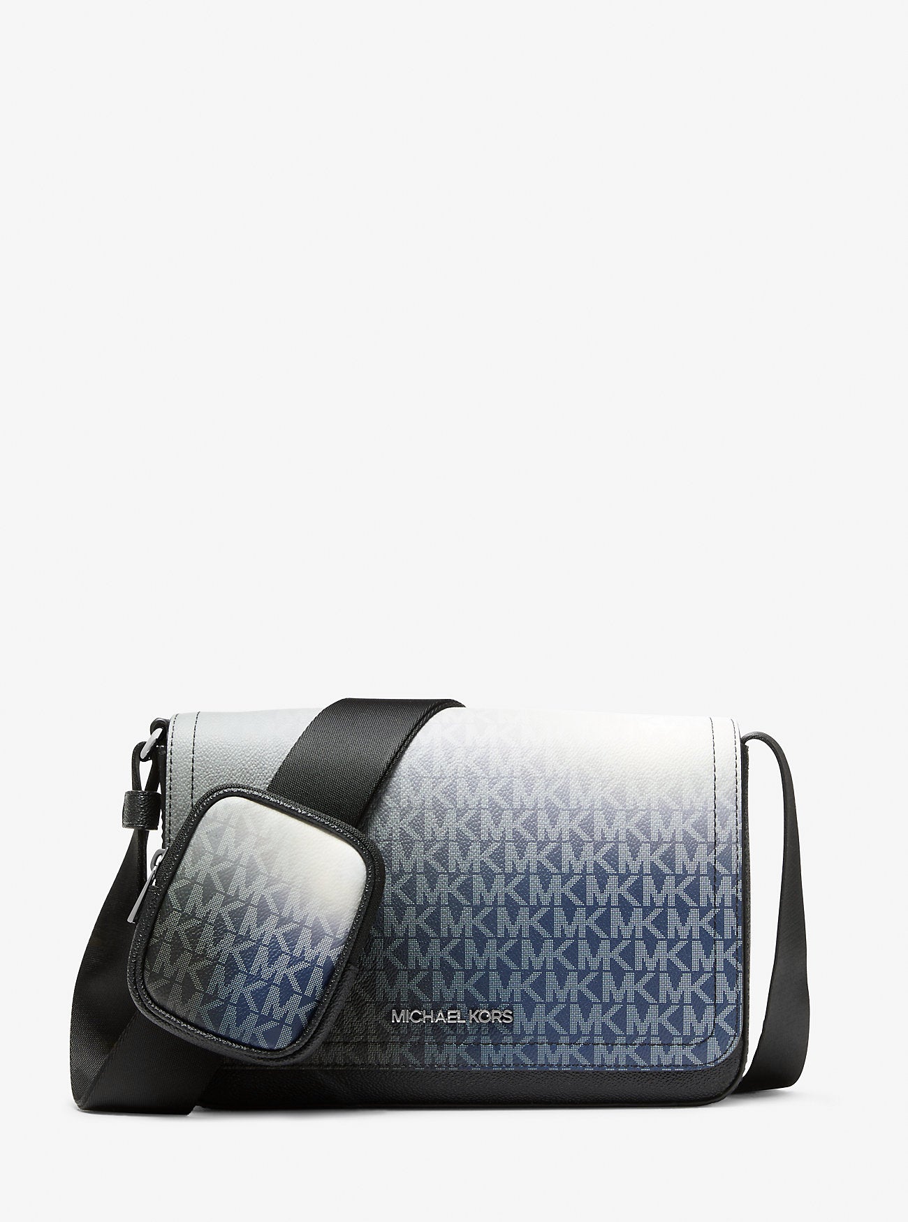 Cooper Small Ombre Signature Logo Crossbody Bag With Pouch Black Combo Black Combo