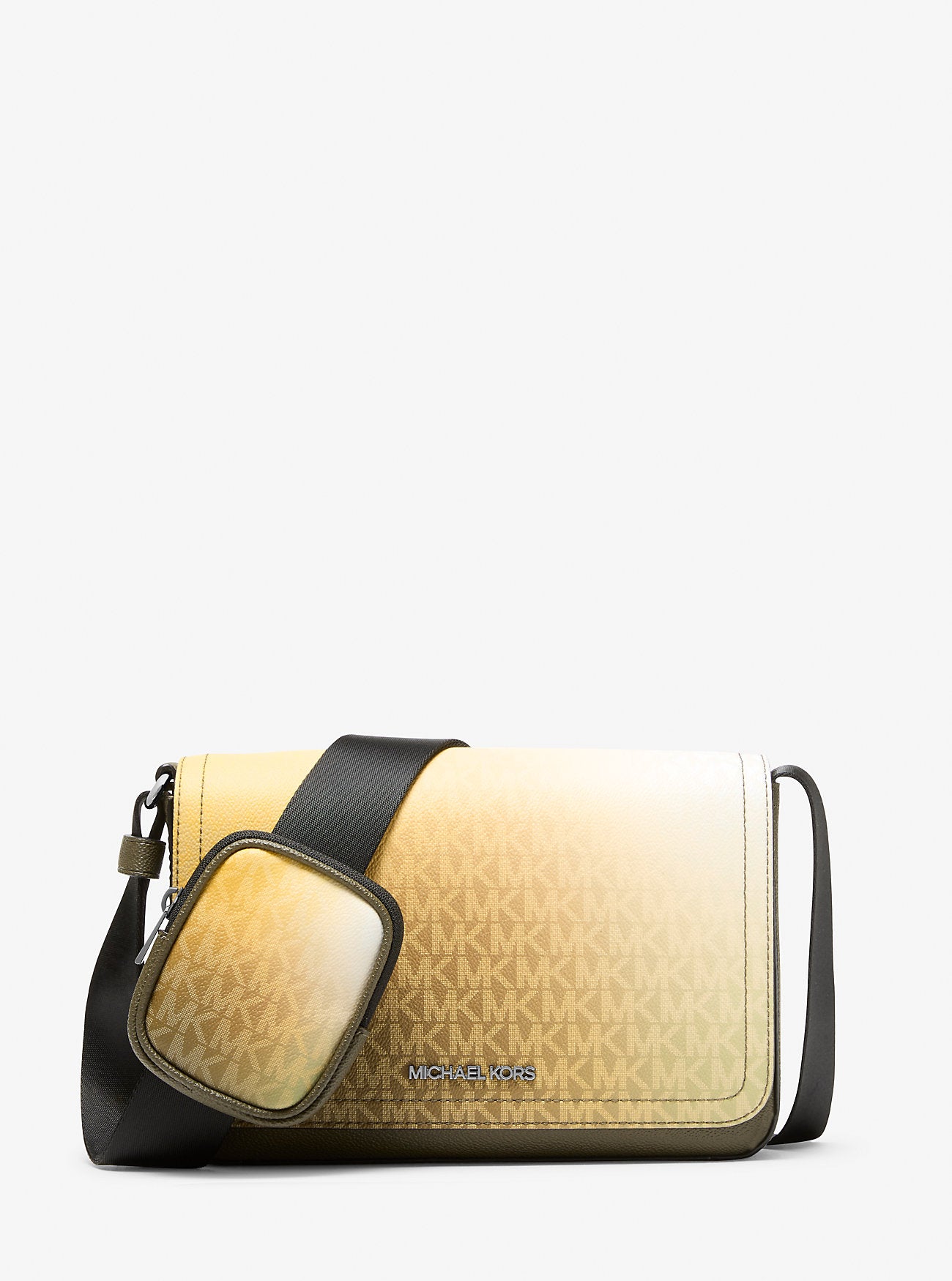 Cooper Small Ombre Signature Logo Crossbody Bag With Pouch Olive Combo Olive Combo