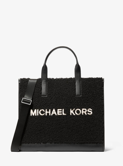 Cooper Medium Sherpa Convertible Tote Bag Black Black