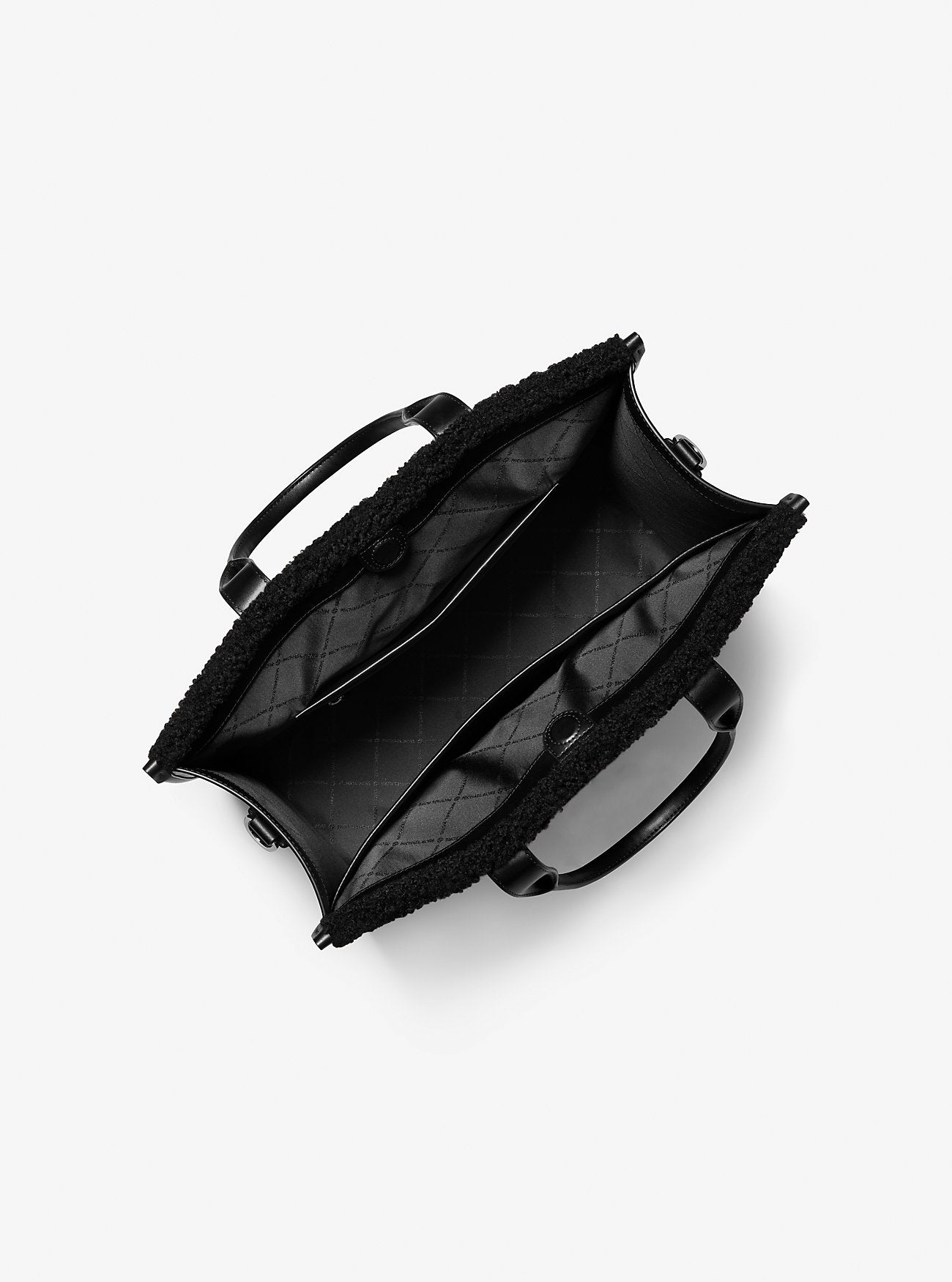 Cooper Medium Sherpa Convertible Tote Bag Black Black