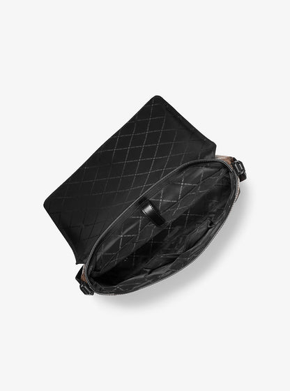 Cyrus Medium Snake Embossed Messenger Bag Driftwood Driftwood